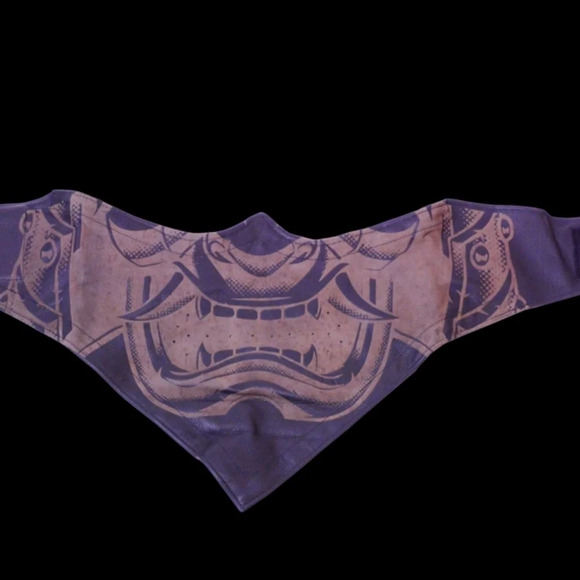 NEW LEATHER FACE GEAR SAMURAI - Picture 3 of 6